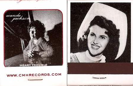 Wanda Jackson matchbook